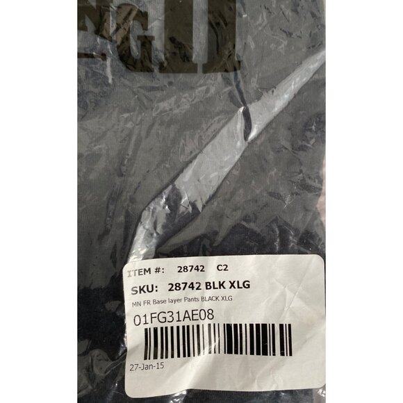 Duluth Trading Co. Men's Osha Approved Black Base Layer Pants Size XL NWT - Picture 3 of 7